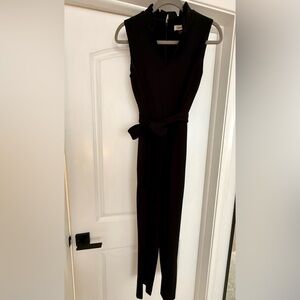 Calvin Klein Elegant Black Sleeveless Pantsuit